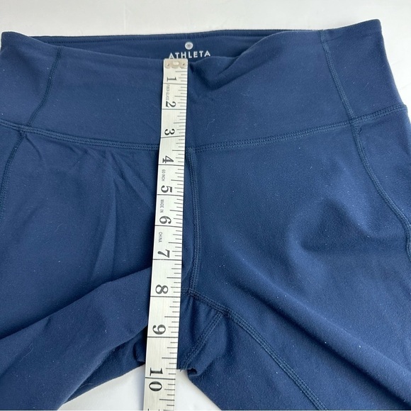 Athleta Navy Revelation Tights Women's size Small Tall Navy Blue Workout Yoga - Picture 6 of 8